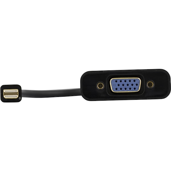 DELTACO mini DisplayPort til VGA-adapter med lyd, 20-pin han - 15-pin
