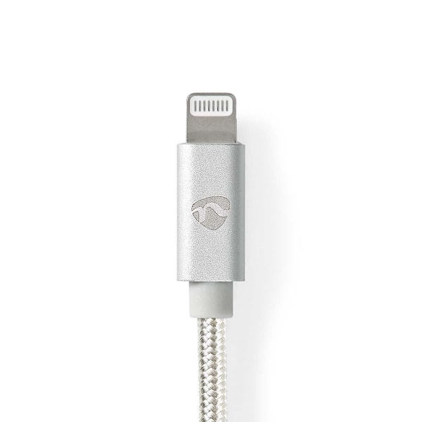 Nedis Lightning Kaapeli | USB 2.0 | Apple Lightning 8-Pin | USB-A Uros | 480 Mbps | Kullattu | 2.00 m | Pyöreä | Nailon / Punottu | Alumiini | Laatikk