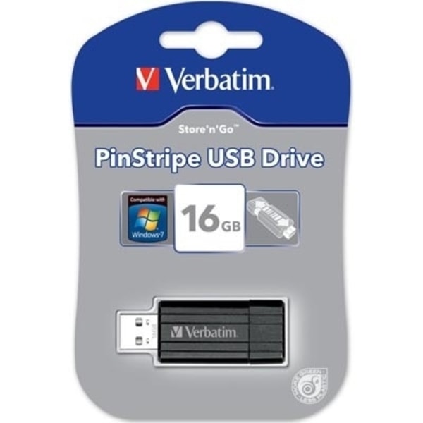 Verbatim Store-N-Go PinStripe 16GB (49063) Svart