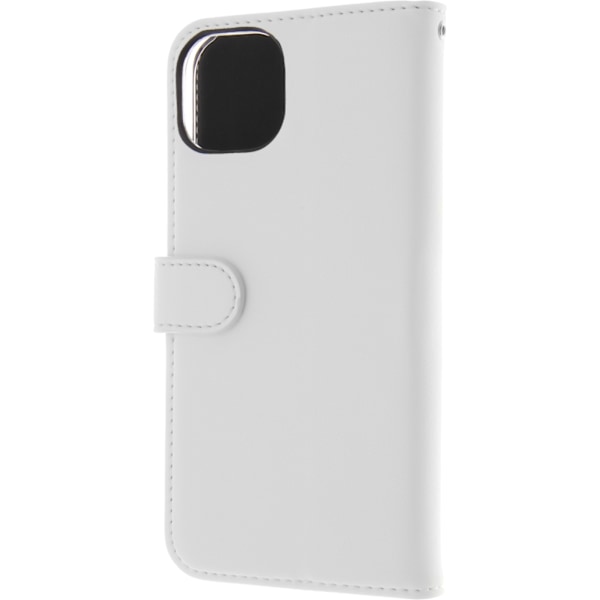Insmat Exclusive Flip Case -lompakkokotelo, iPhone 15, valkoinen Vit