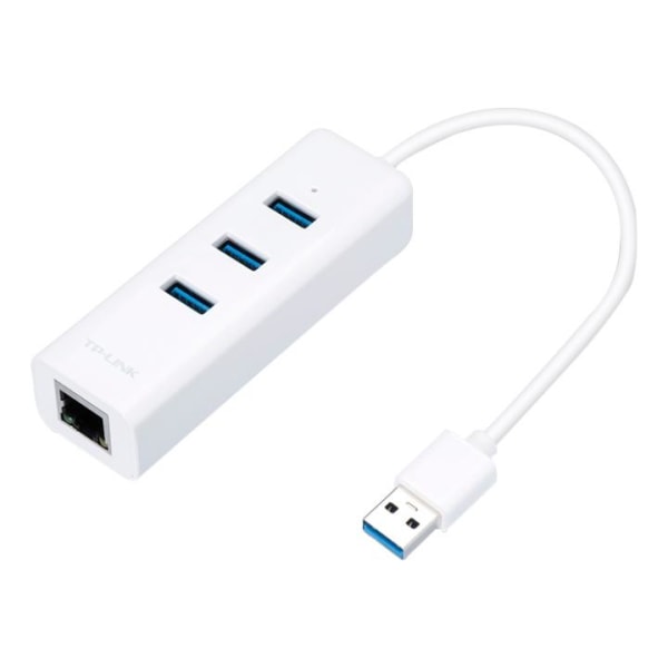 tplink USB 3.0 Hub/Gbit Eth Adapter 3xUSBA 3.0 porte 1m kabel wh