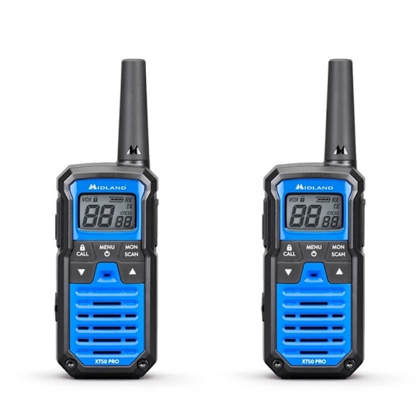 MIDLAND Walkie Talkie XT50 Pro Duo Svart/Blå