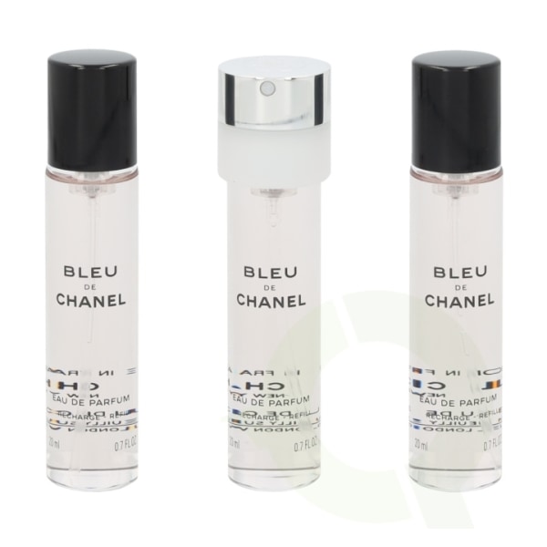 Chanel Bleu De Chanel Pour Homme lahjasetti 60 ml, 3x Edp Spray 20m