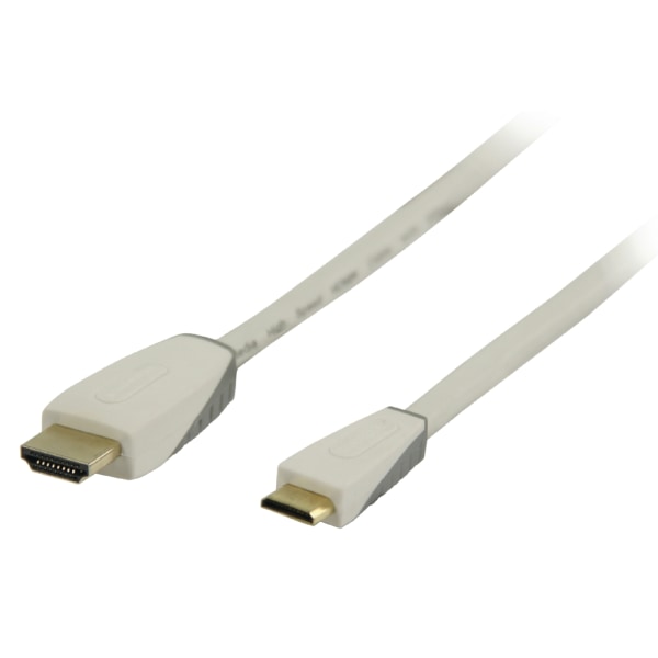 Bandridge High Speed Hdmi Kabel Med Ethernet HDMI-Stik - HDMI Mini Male 1.00 m Hvid