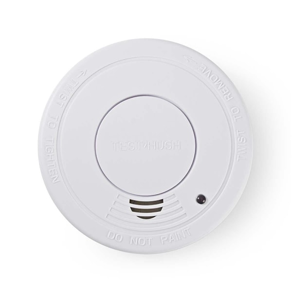 Nedis Röklarm | Batteridriven | Batterilängd upp till: 1 år | EN 14604 | Med paus knapp | Med testknapp | 85 dB | ABS | Vit