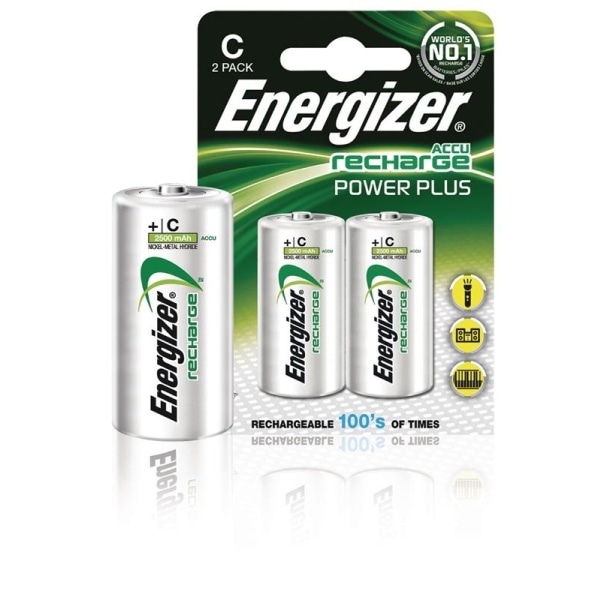 Energizer Batteri NiMH C/LR14 1.2 V 2500 mAh PowerPlus 2-pack (6