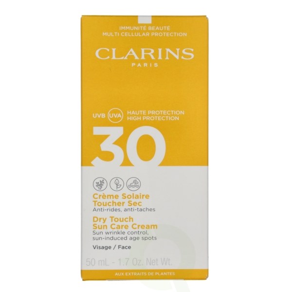 Clarins Dry Touch Sun Care Cream SPF30 50 ml Ansigt, til al hud