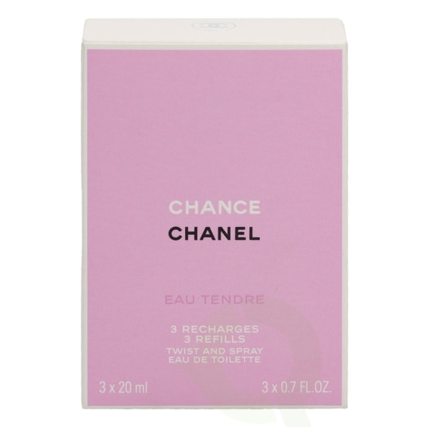 Chanel Chance Eau Tendre Giftset 60 ml, 3x Edt Spray Refill 20Ml - Twist and Spray