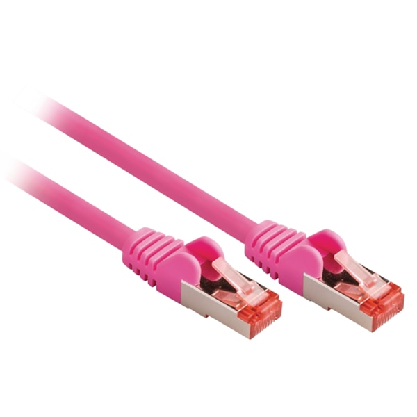 Valueline CAT6 S / FTP Verkkokaapeli RJ45 (8P8C) Uros - RJ45 (8P8C) Uros 7.50 m Pinkki