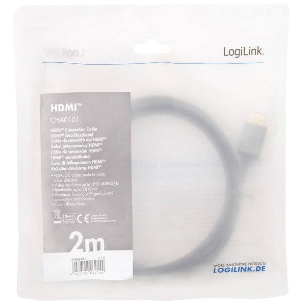 LogiLink HDMI-kabel Premium High Speed