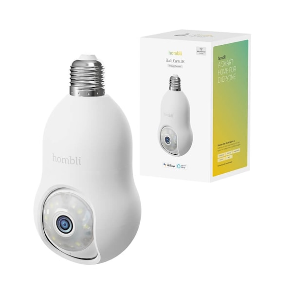 Hombli Smart Glödlampskamera Vit
