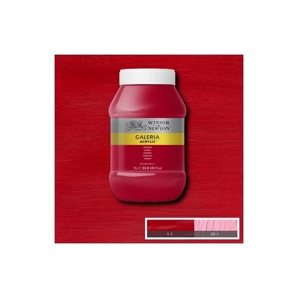 WINSOR Galeria Acrylic 1L Crimson 203