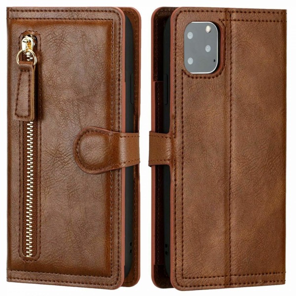 Plånboksfodral till iPhone 13 Pro, Brun Brun