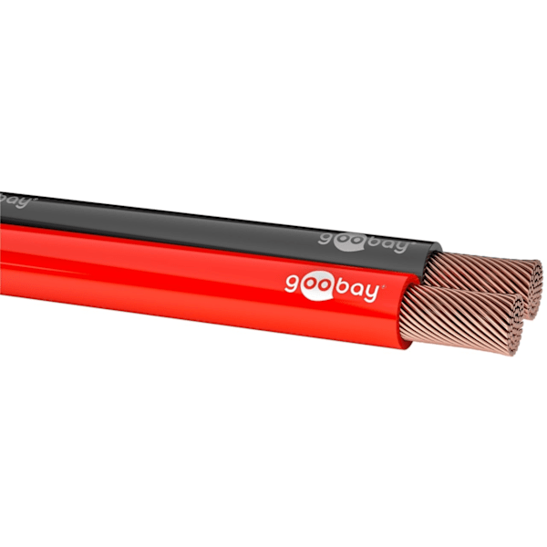 Goobay Högtalarkabel CCA 100 m rulle, tvärsnitt 2 x 1,00 mm²