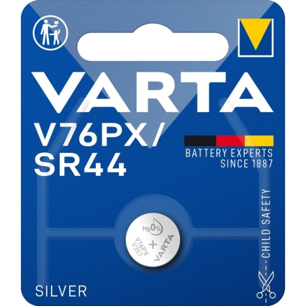 Varta V76PX/SR44 Silver Coin 1 Pack