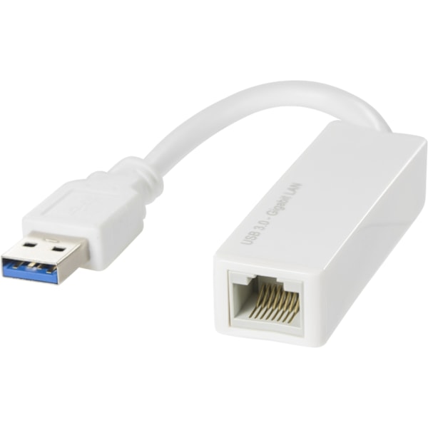 DELTACO USB 3.0 netværksadapter med internt flash-hukommelse, Gigabit