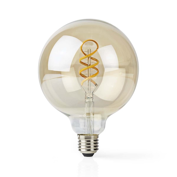 Nedis SmartLife LED Filamenttilamppu | Wi-Fi | E27 | 360 lm | 4.9 W | Lämpimästä kylmään valkoiseen | 1800 - 6500 K | Lasi | Android™ / IOS | Globe |