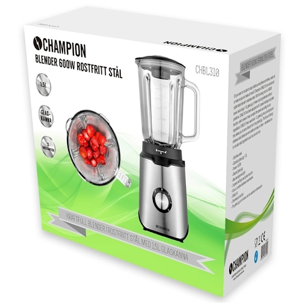 Champion Blender 600W Rostfritt stål