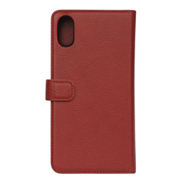 Essentials iPhone XR, Läder wallet avtagbar, röd Röd