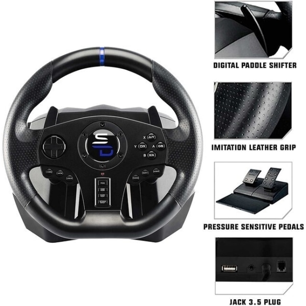 Subsonic Superdrive SV850 Drive Pro Sport rattkontroll för PS4 /