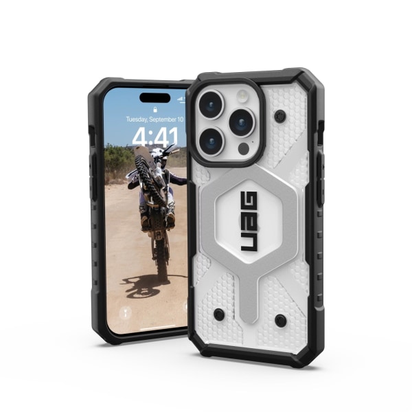 Urban Armor Gear iPhone 15 Pro Pathfinder Magsafe  - Ice Transparent