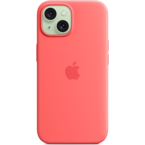 Apple iPhone 15 silikone cover med MagSafe, guava pink Rosa
