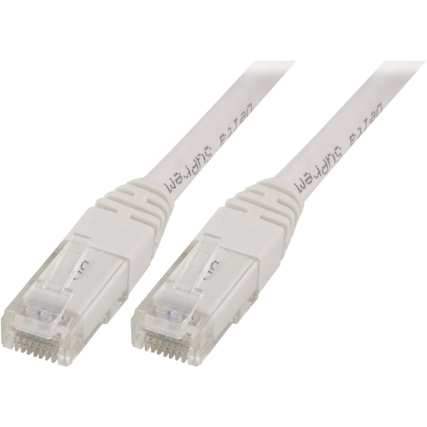DELTACO U/UTP Cat5e patchkabel, 0.5m, hvid