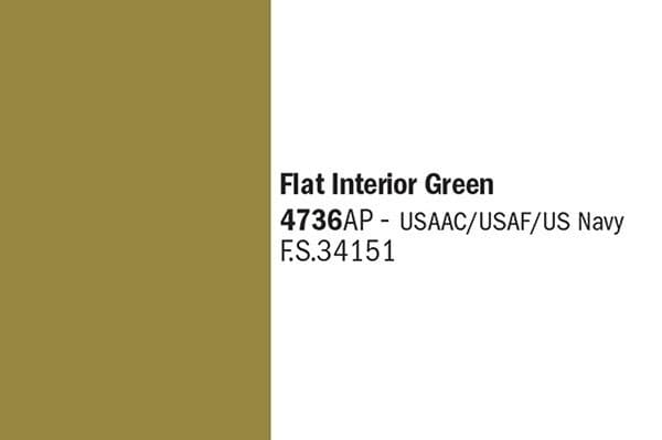 Italeri Flat Interior Green, 20ml Grön