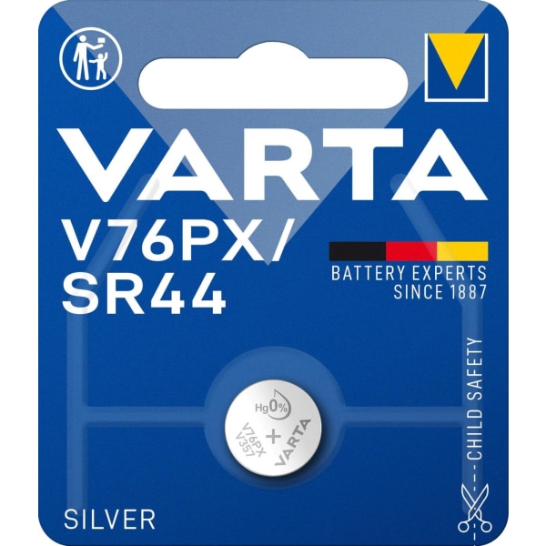 Varta V76PX/SR44 Sølvmønt 1 Pakke