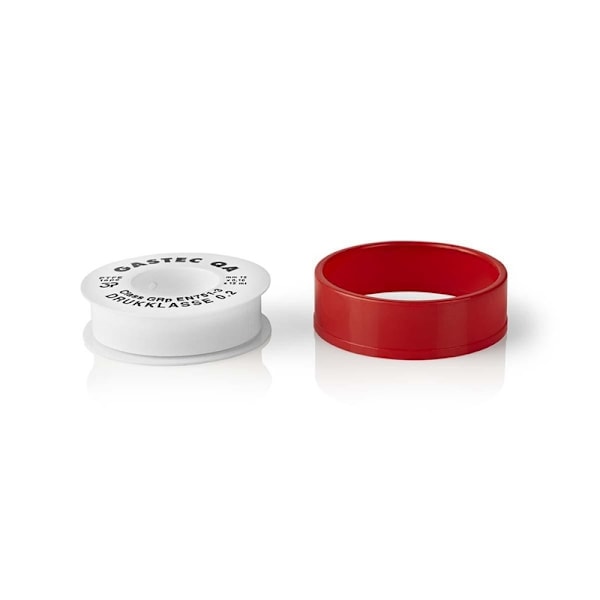 Nedis Slidbane Seal PTFE Tape | 12.00 m | Indretning: Forbindelse | Hvid / Rød