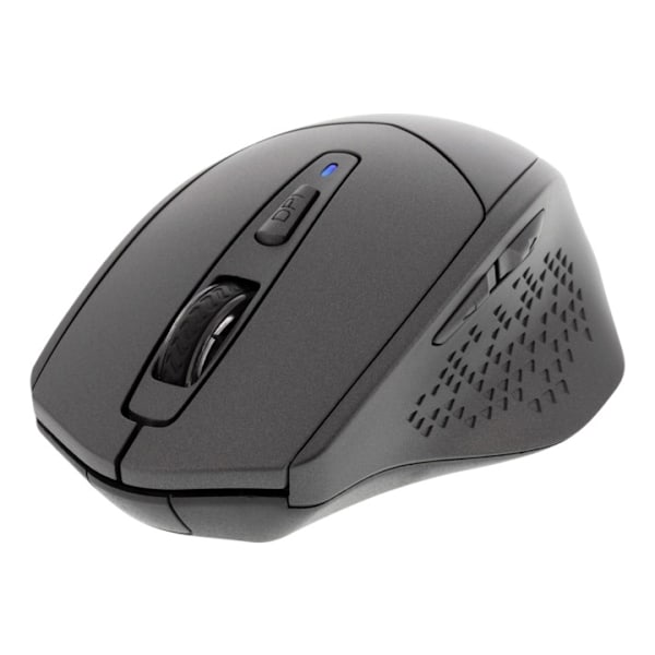 DELTACO silent wireless mouse, bluetooth, 1x AA, 800-1600 DPI, dark gr Grå