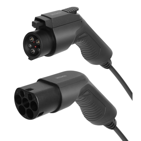 DELTACO e-Charge, kaapeli Type 2 - Type 1, 1-vaihe, 16A, 7m