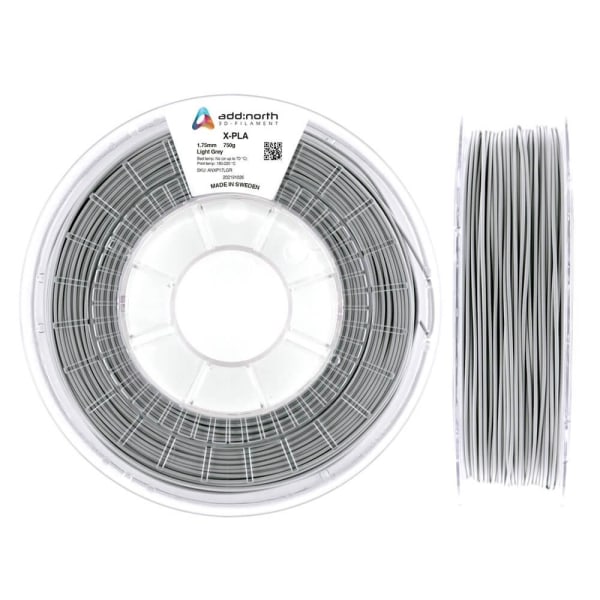 ADDNORTH Filament X-PLA 1.75mm 750g Lysegrå