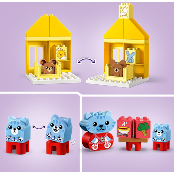 LEGO DUPLO My First 10414  - Vardagsrutiner: mat och nattning