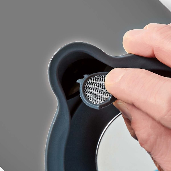 Nedis Elkedel | 1.7 l | Soft-Touch | Grå | Drejelig 360 grader | Skjult varmeelement | Strix®-controller | Beskyttelse mod kogetørring