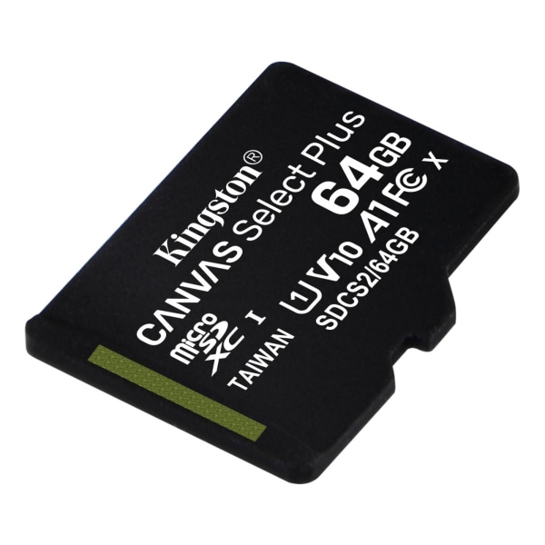 kingston 64GB micSDXC Canvas Select Plus 100R A1 C10 1-pack w/o