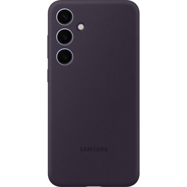 Samsung Galaxy S24+ Silikonfodral, mörklila Lila