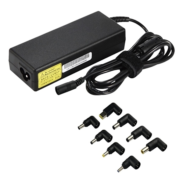 Universal strömadapter för laptops, 90W, 15-20V/6A (max), svart