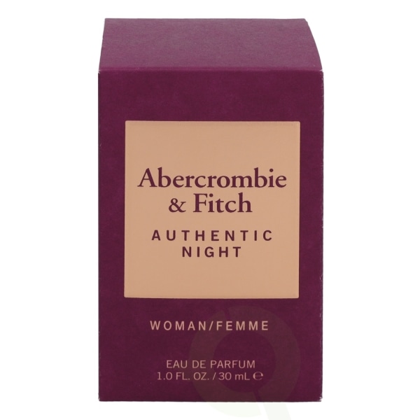 Abercrombie & Fitch Authentic Night Women Edp Spray carton @ 1 bottle x 30 ml