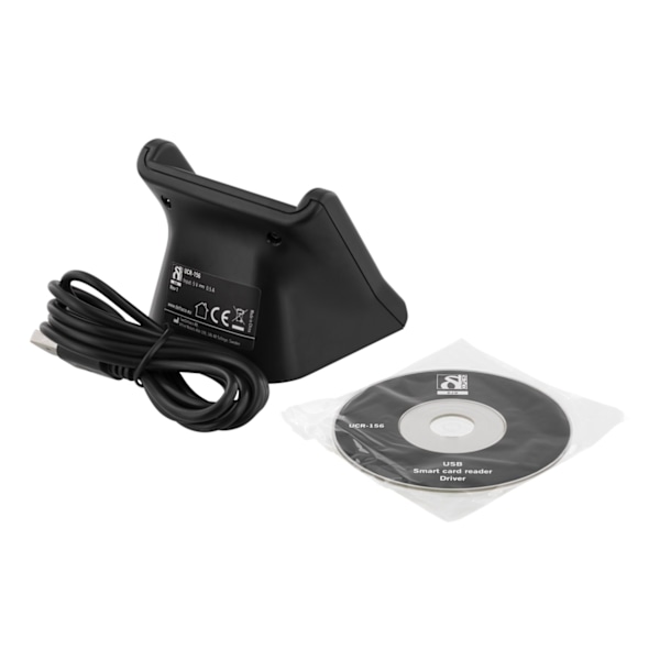 DELTACO UCR-156 Smartkortläsare, USB, svart