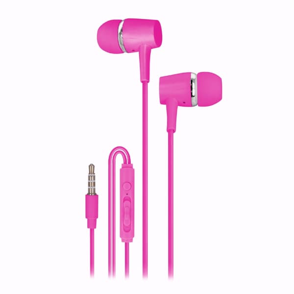 Setty Trådade hörlurar 3,5mm, Rosa Rosa