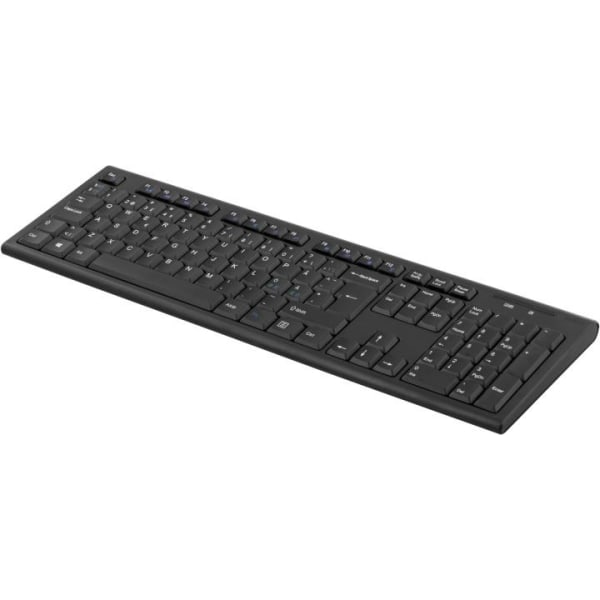 DELTACO trådlöst tangentbord, nordisk layout, USB, 10m, svart (T