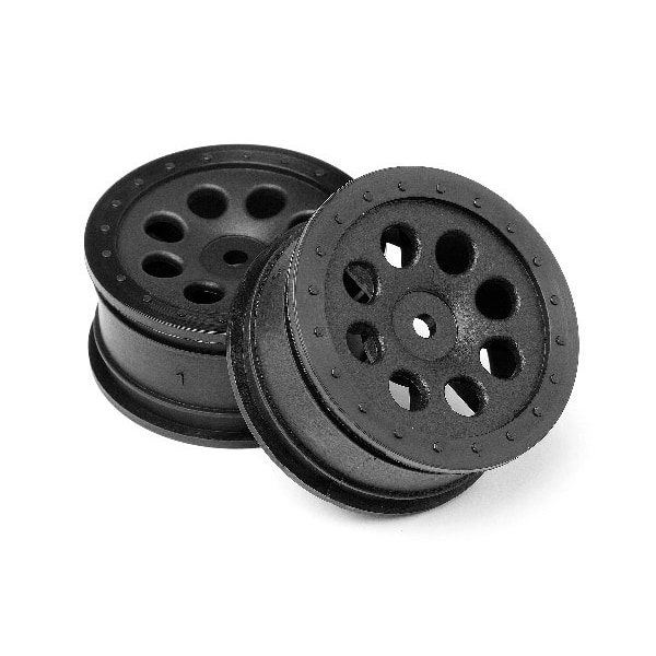 St-8 Wheel Black (0Mm Offset/2Pcs)