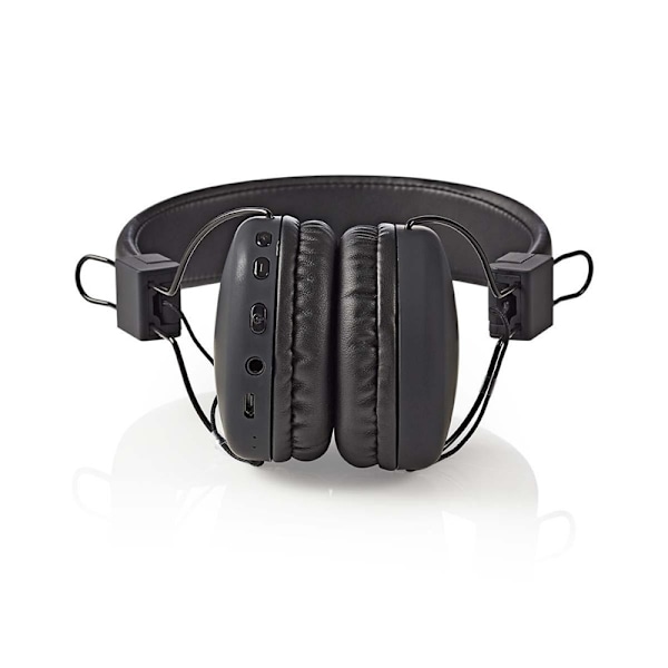 Nedis Trådlösa On-Ear hörlurar | Maximal batteritid: 15 timmar | Inbygd mikrofon | Tryck på Kontroll | Stöd för röststyrning | Volymkontroll | Svart Svart