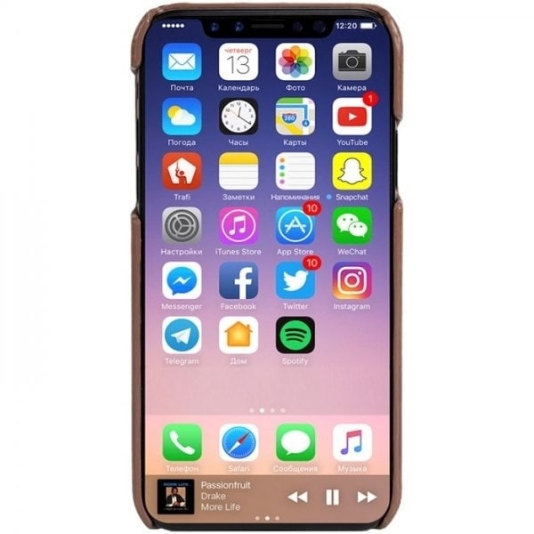 Krusell Sunne iPhone X/Xs:lle, konjakki Brun