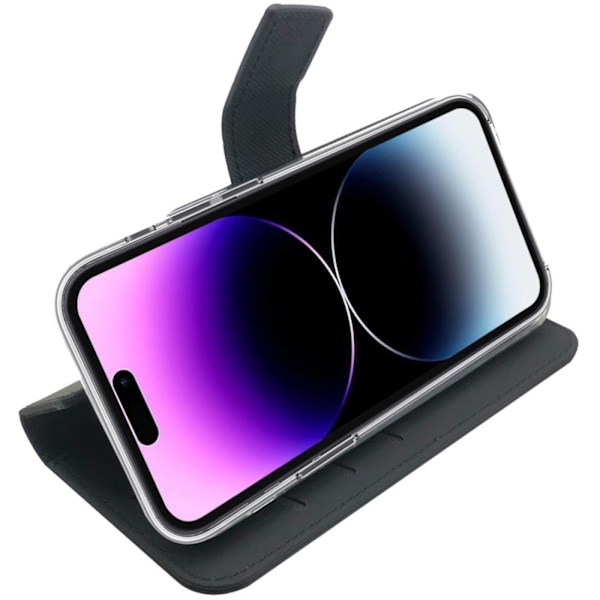 Celly Wallet Case iPhone 14 Pro Max Svart