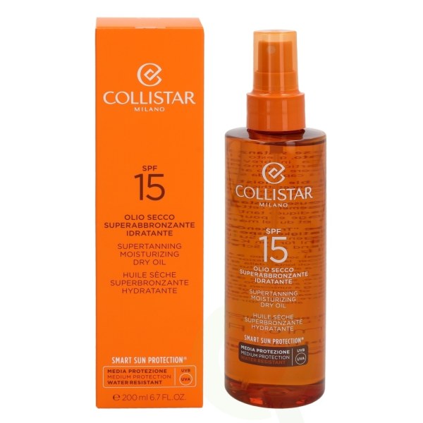 Collistar Supertanning Dry Oil SPF15 200 ml Moisturizing Dry Oil