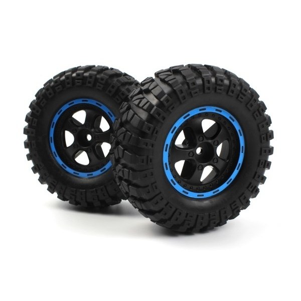 BLACKZON Smyter Desert Wheels/Tires Assembled (Black/Blue/2