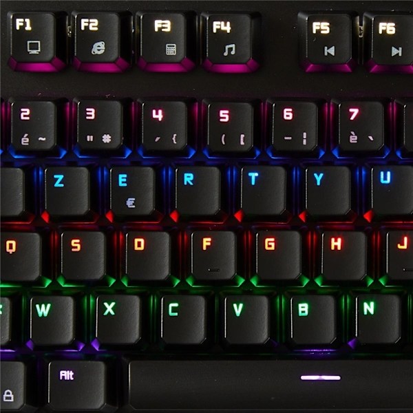 Nedis Wired Gaming Keyboard | USB | Mekaniske Taster | RGB | Fransk | FR layout | USB Drevet | Strømkabellængde: 1.70 m | Gaming