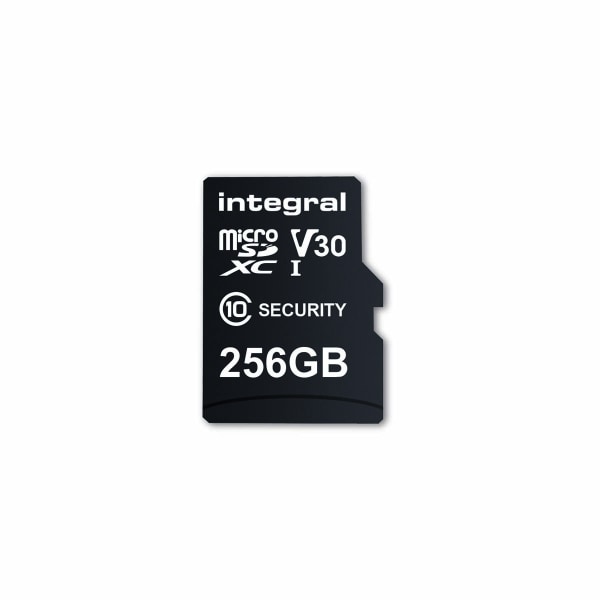 Integral 256 GB säkerhetskamera microSD-kort för färdkameror, he